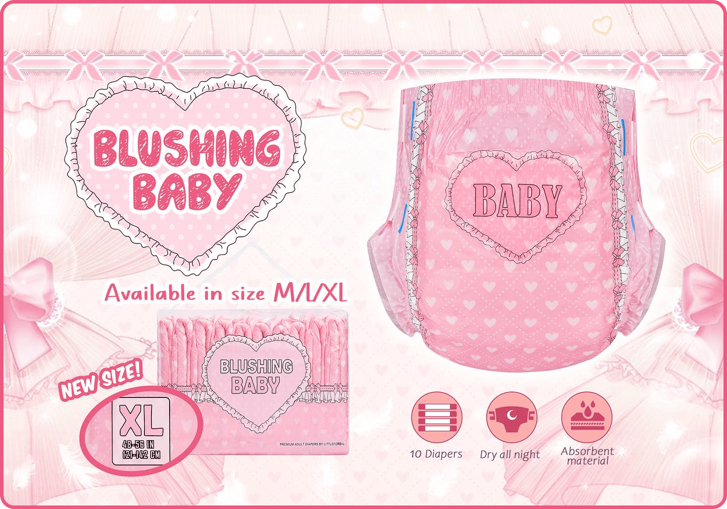 Blushing Baby Diaper