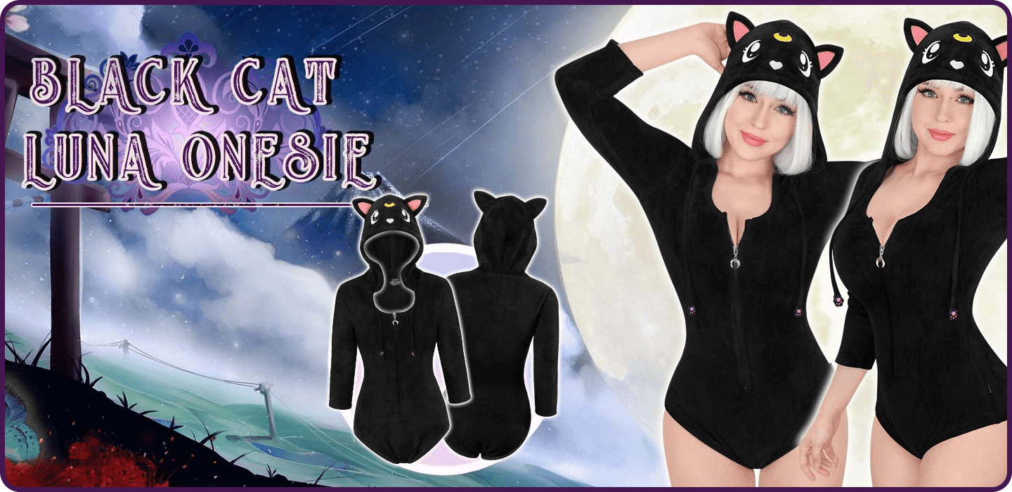 Black Cat Luna Onesie