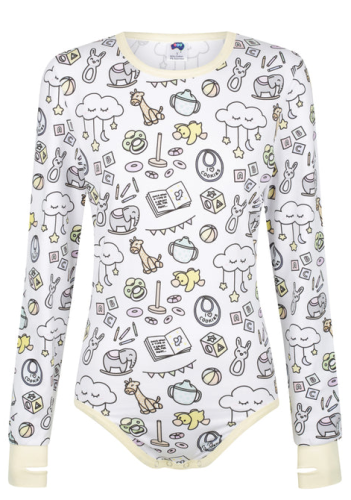 Nursery Print Snap Crotch Onesie